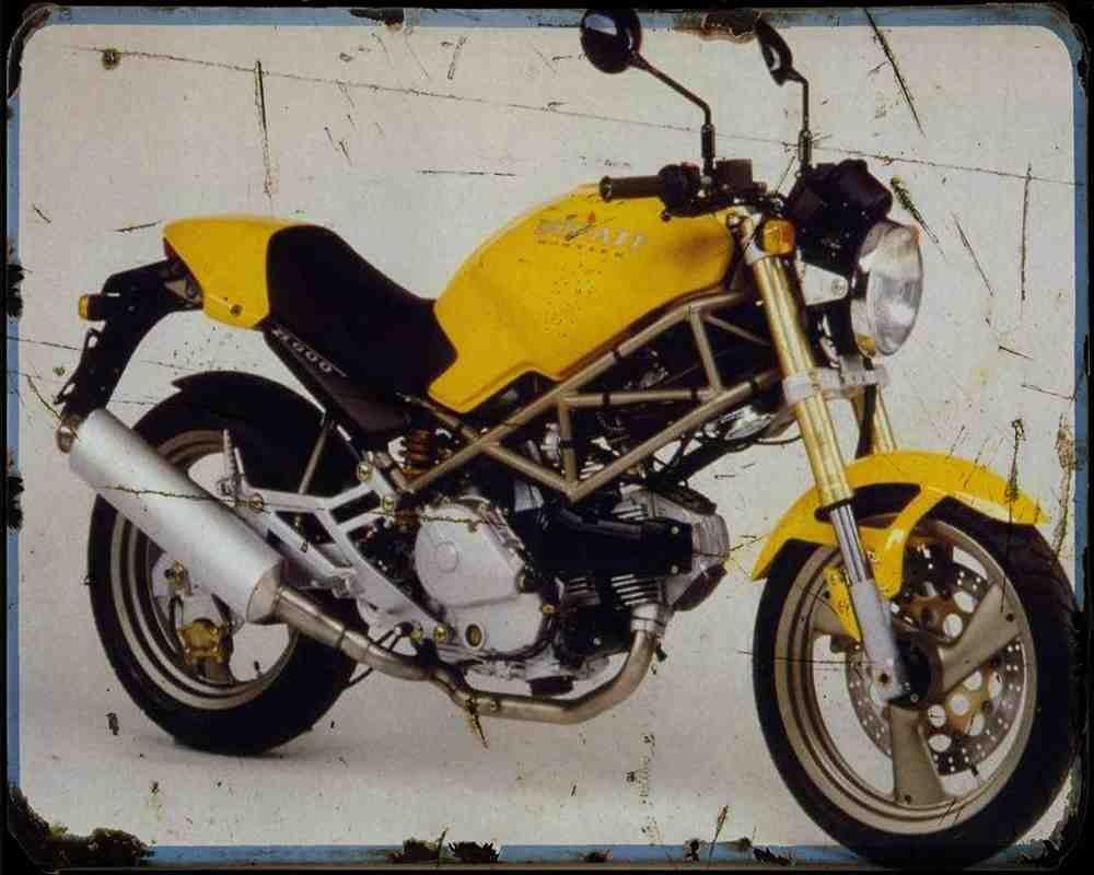 Monster 900 94 A4 Photo Print Motorbike Vintage Aged