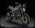 Monster Diesel 1 A4 Photo Print Motorbike Vintage Aged