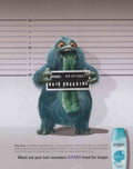 Monster Hair Grease Vintage Retro Advert Poster A4 Photo Print