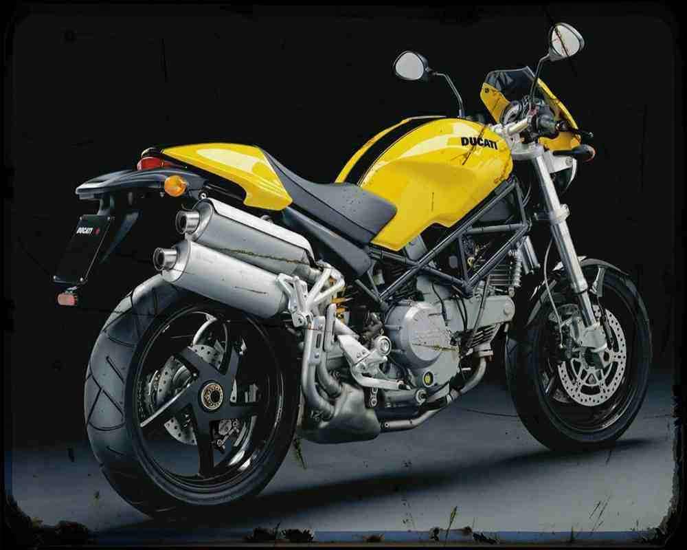 Monster S2R 05 4 A4 Photo Print Motorbike Vintage Aged