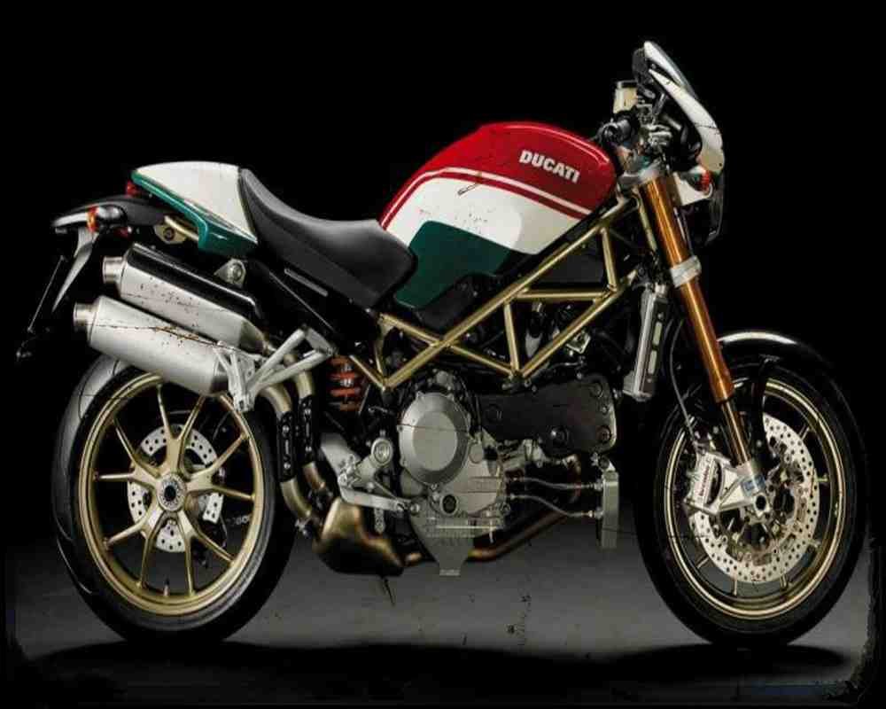 Monster S4R S Testas Tricu 08 A4 Photo Print Motorbike Vintage Aged