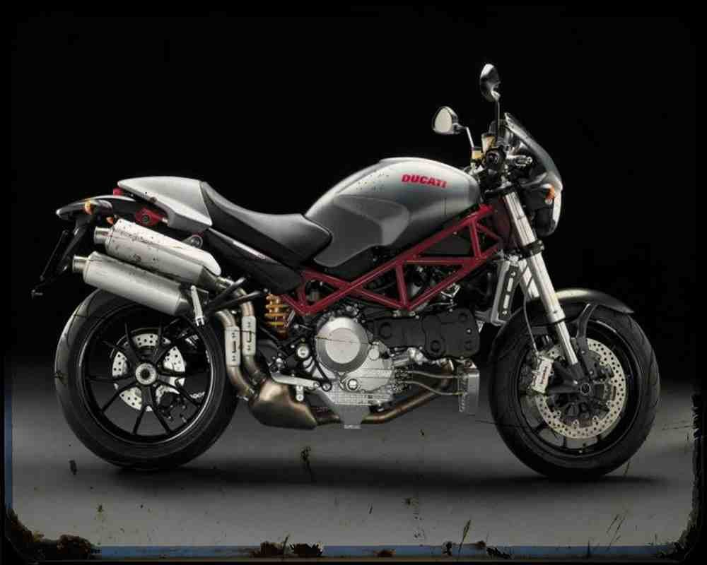 Monster S4R Testastretta 07 2 A4 Photo Print Motorbike Vintage Aged