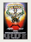 Monsters Rock Poster Vintage Retro Advert Poster A4 Photo Print