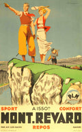 Mont Revard Travel Vintage Retro Advert Poster A4 Photo Print