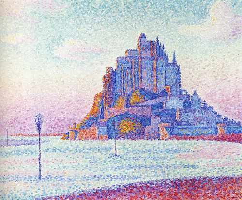 Mont Saint Michel Sunset 1897 A4 Photo Print