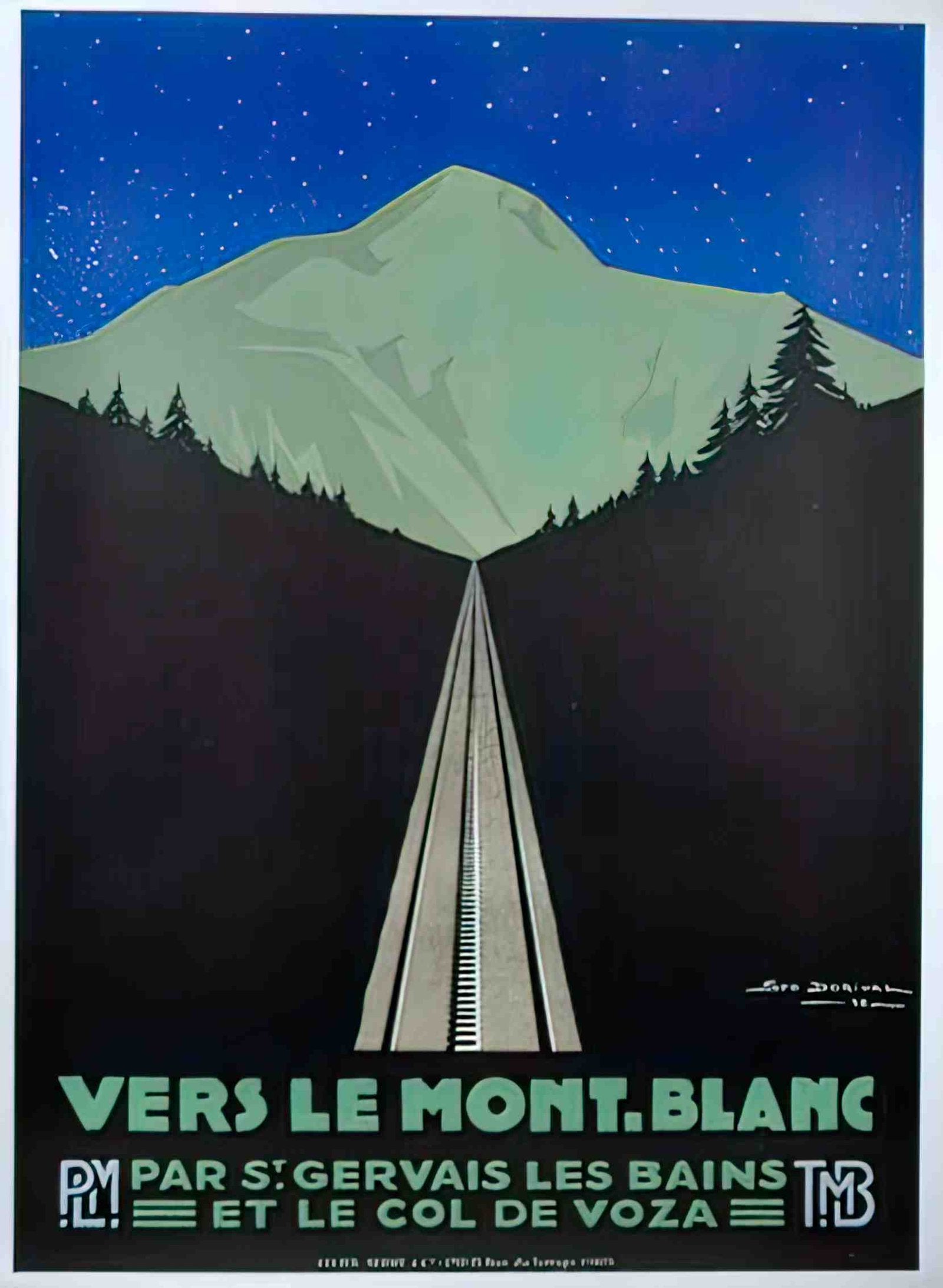 MontBlancNight Advert A4 Photo Print