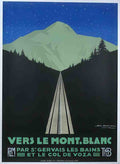 MontBlancNight Vintage Advert A4 Photo Print