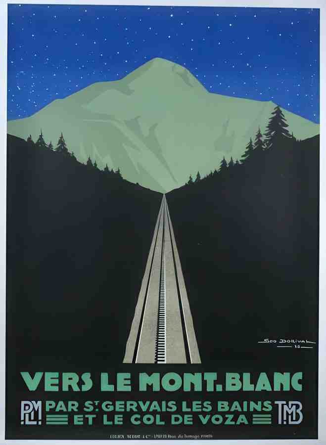 MontBlancNight Vintage Advert A4 Photo Print