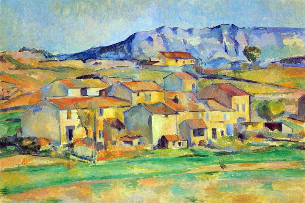 Montaigne Sainte Victoire From The Environment Beu Gardanne Cezanne A4 Photo Print
