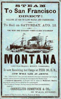 Montana Clipper Advert Vintage A4 Photo Print