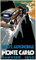 Monte Carlo 1930 Vintage A4 Photo Print