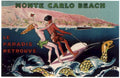 Monte Carlo Paradise 1950s Vintage Retro Advert Poster