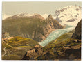 Monte Rosa II Valais Alps of Vintage A4 Photo Print