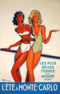 MonteCarloEte Vintage Advert A4 Photo Print
