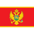 Montenegro Flag N4740 A4 Photo Print