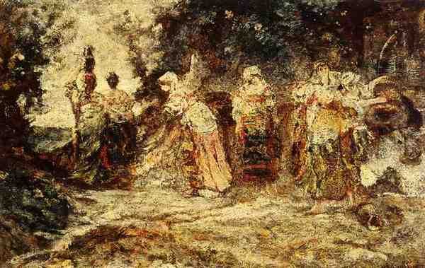 Monticelli Adolphe At The Well A4 Photo Print