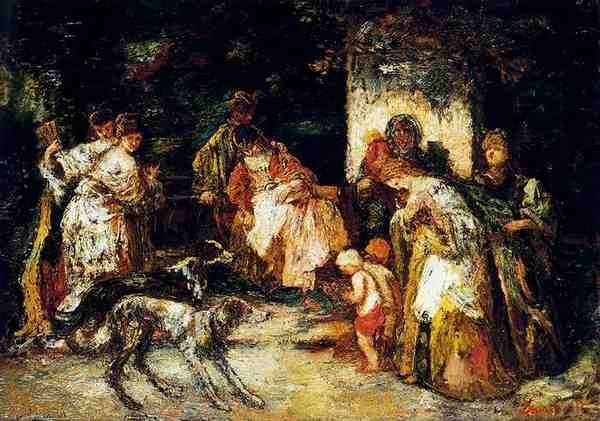 Monticelli Adolphe The Offering A4 Photo Print