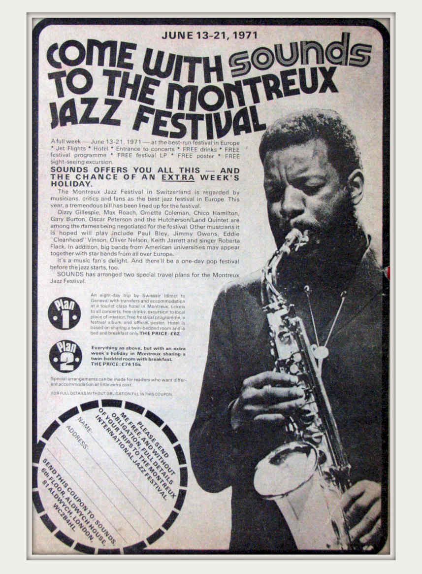 Montreux Jazz Festival Vintage Retro Advert Poster A4 Photo Print