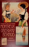Montreux Oberland Swiss Vintage Retro Advert Poster A4 Photo Print