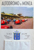 Monza Race Poster Vintage Retro Advert Poster A4 Photo Print
