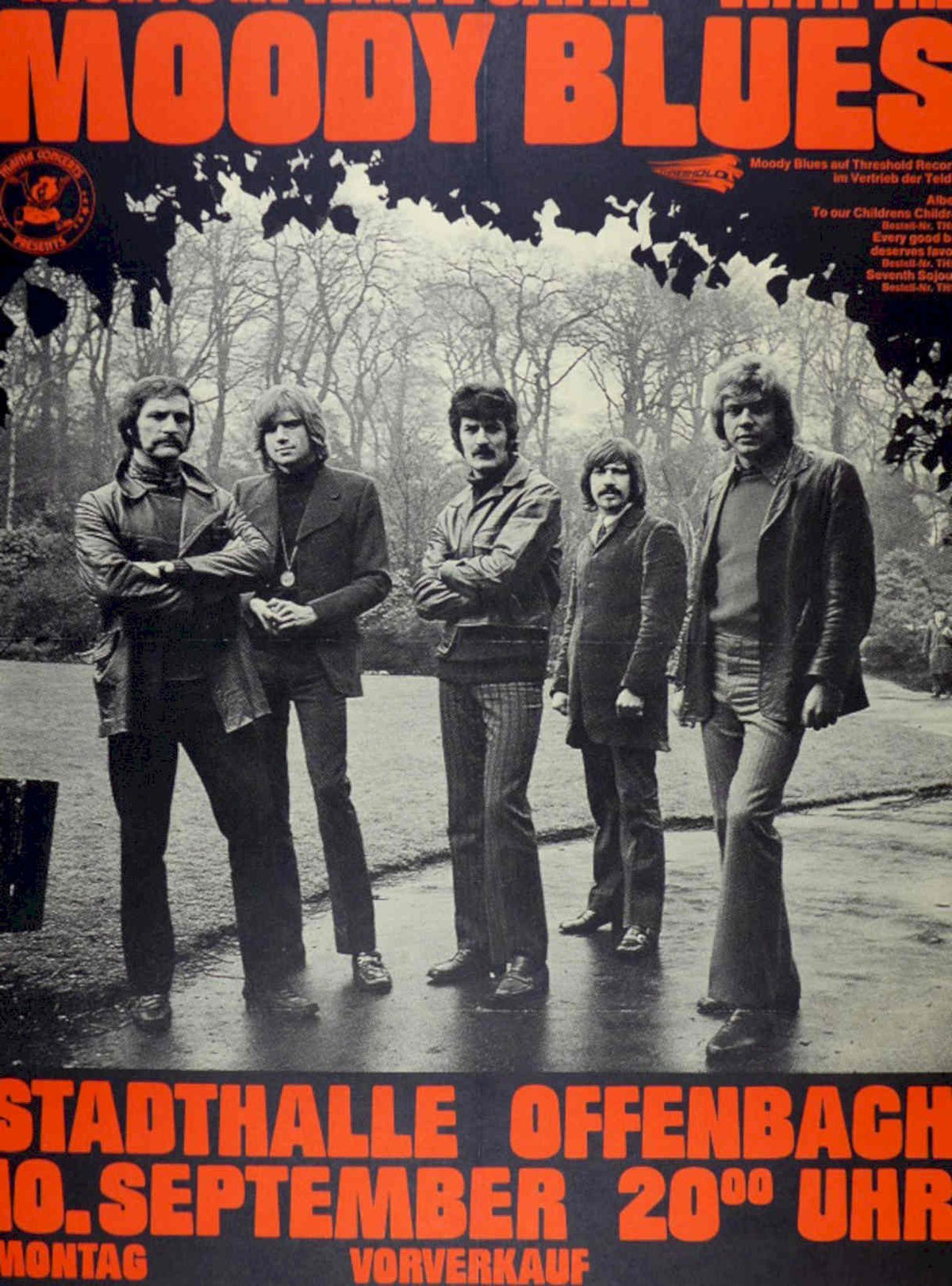 Moody Blues Concert Vintage Retro Advert Poster A4 Photo Print