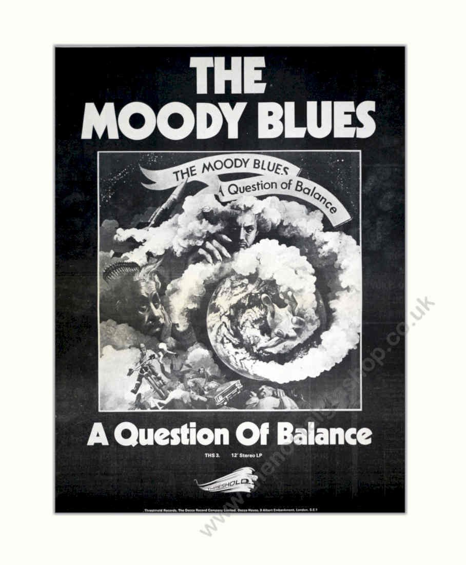Moody Blues Question Vintage Retro Advert Poster A4 Photo Print 2