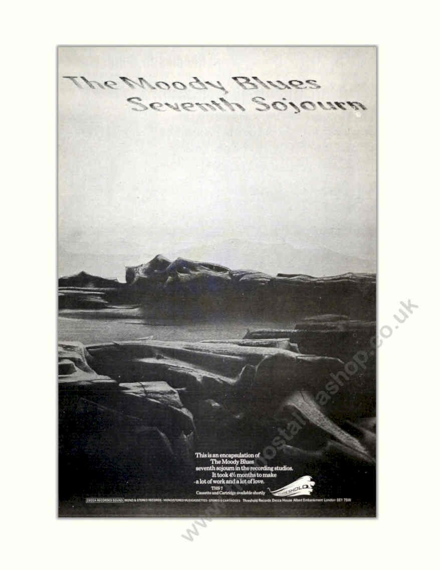 Moody Blues Soujourn Vintage Retro Advert Poster A4 Photo Print