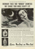 Moon Drops Sable 1930s Vintage Retro Advert Poster