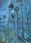 Moon Landscape 2 Figures Walter Gramatte Expressionism A4 Photo Print