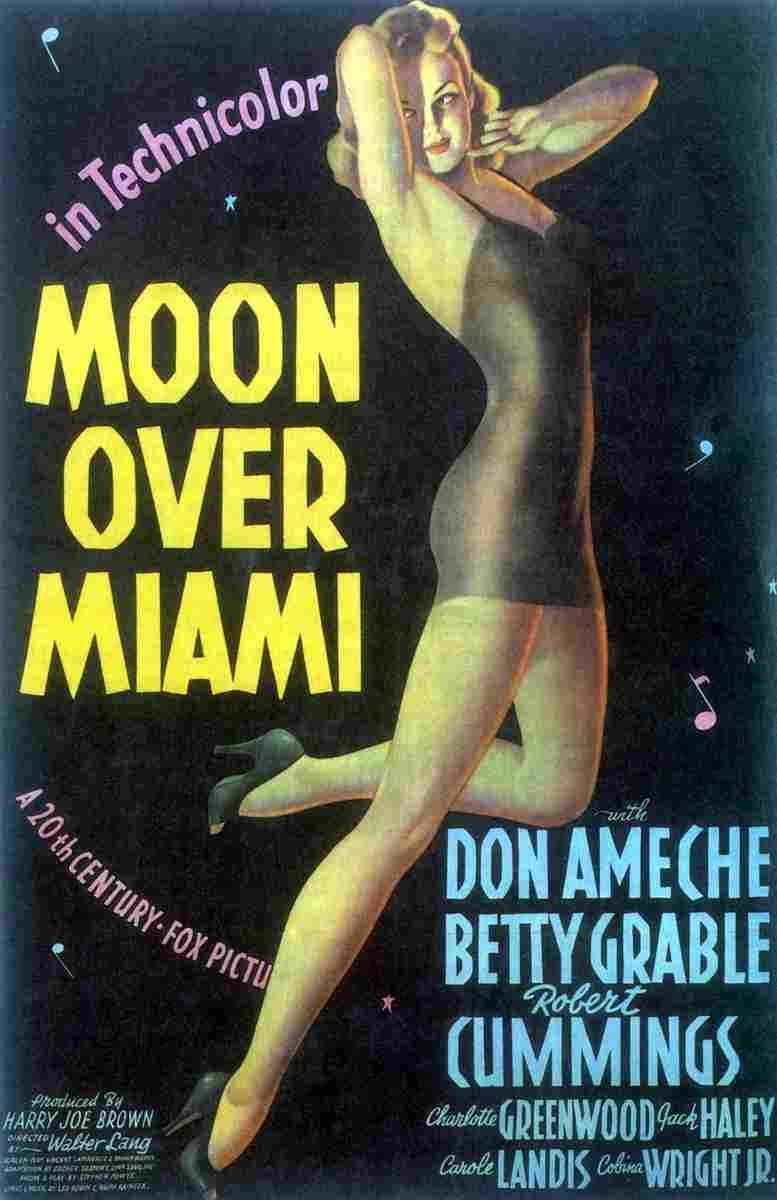 Moon Over Miami 02  film star poster A4 Photo Print