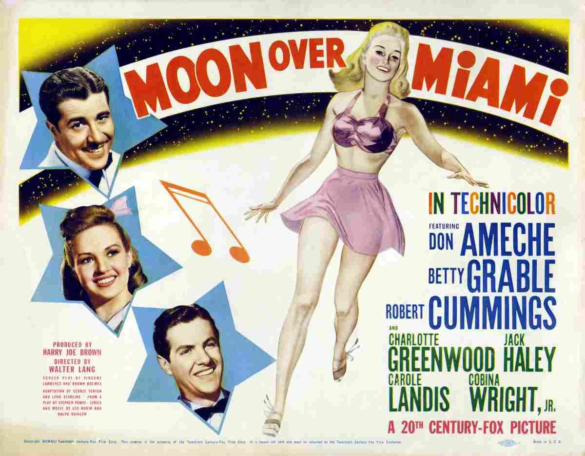 Moon Over Miami 04  film star poster A4 Photo Print