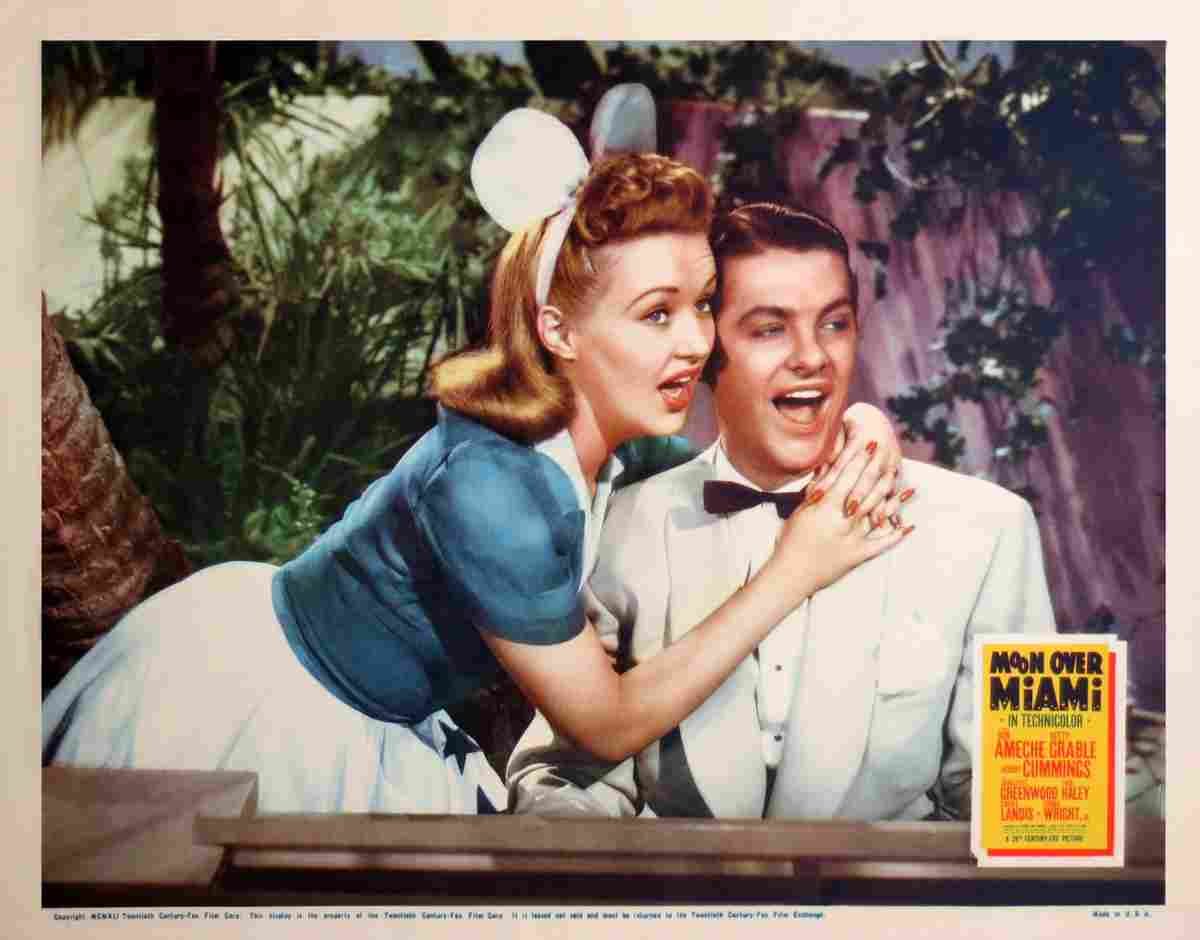 Moon Over Miami 06  film star poster A4 Photo Print
