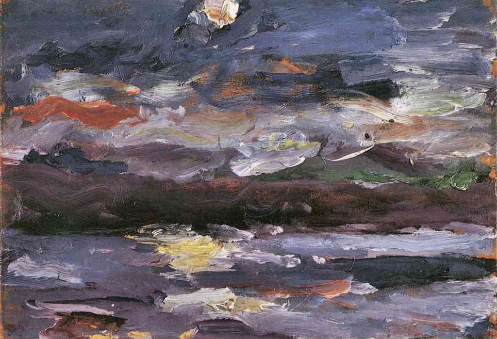 Moonlight Lovis Corinth Impressionism European A4 Photo Print