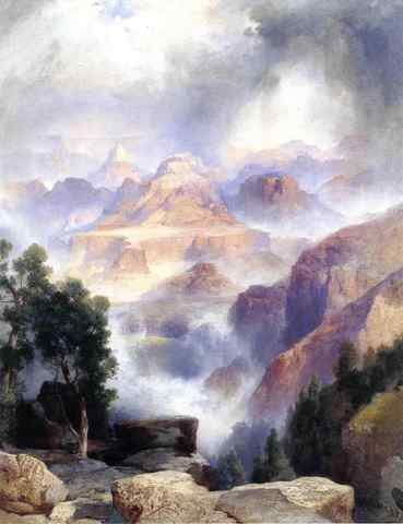 Moran Thomas A Showrey Day Grand Canyon A4 Photo Print