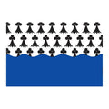 Morbihan Dep Flag N2967 A4 Photo Print