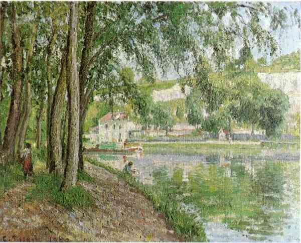 Moret canal du Loing 1902 by Pissarro A4 Photo Print