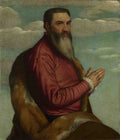 Moretto da Brescia Praying Man with a Long Beard A4 Photo Print