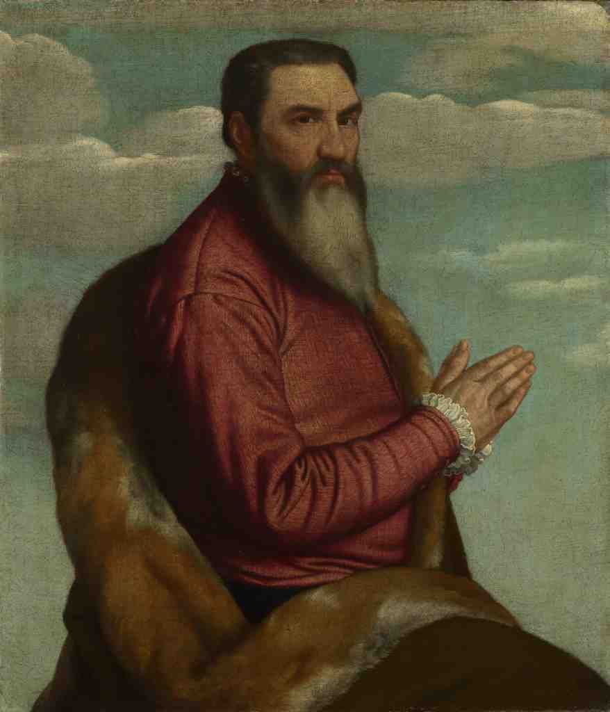 Moretto da Brescia Praying Man with a Long Beard A4 Photo Print