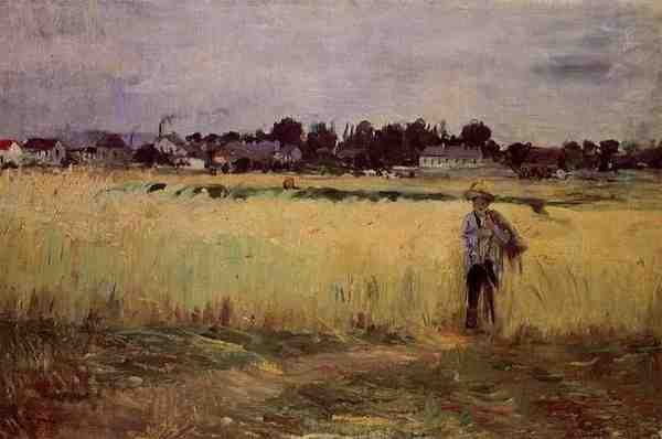 Morisot Berthe In The Wheat Fields At Gennevilliers A4 Photo Print