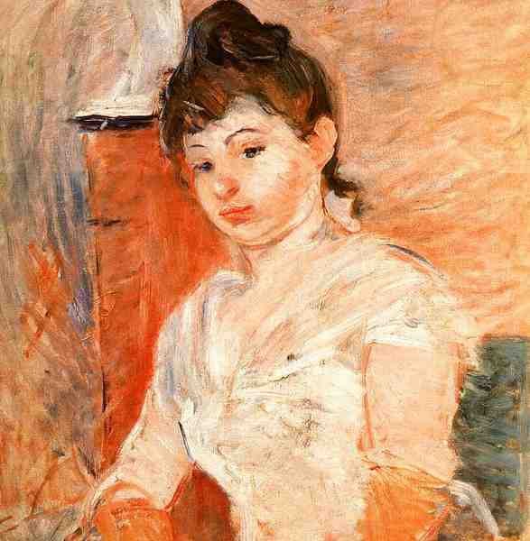 Morisot Berthe Jeune Fille En Blanc A4 Photo Print