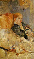 Morisot Berthe Little Girl With A Doll A4 Photo Print