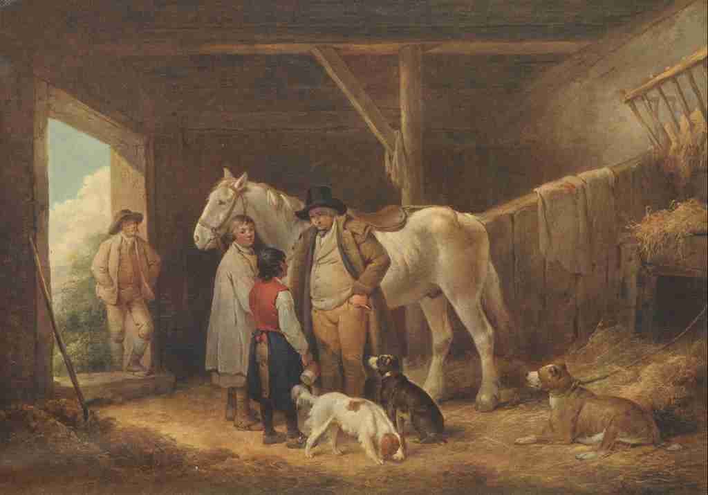 Morland George 1763 1804 1913 The Reckoning A4 Photo Print