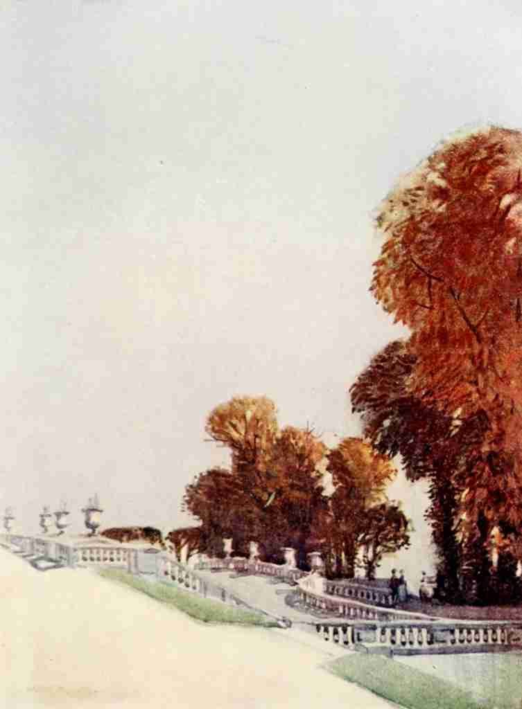 Morley Harry 1881 1944 The Charm of Paris 1913 Terraces at Saint Cloud A4 Photo Print