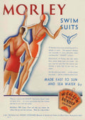 Morley Swim Suits 1930s Vintage Retro Advert Poster
