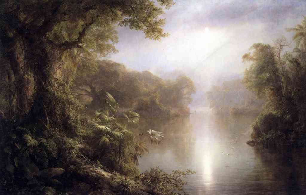 Morning In The Tropics Frederick Edwin Church A4 Photo Print