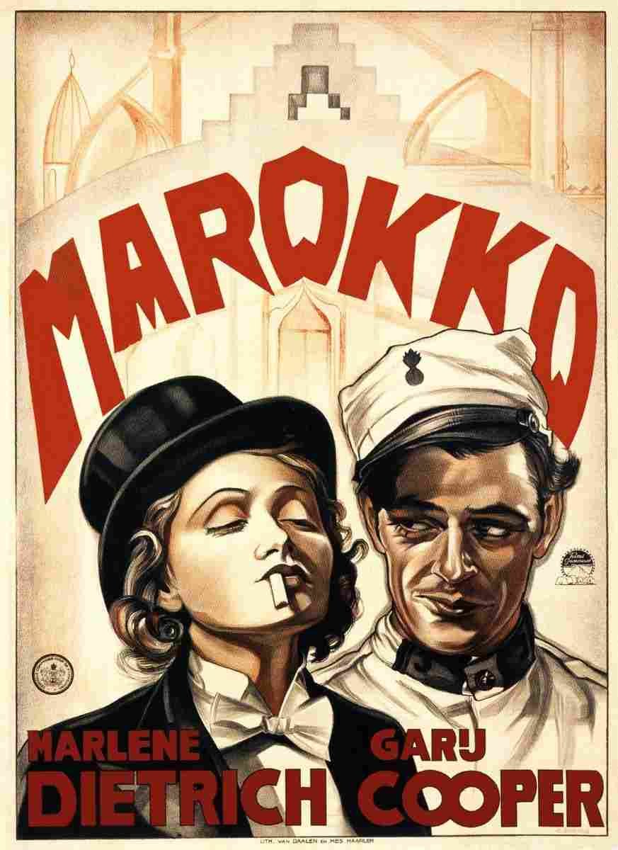 Morocco 01  film star poster A4 Photo Print