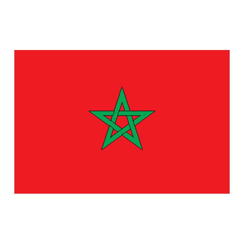 Morocco Flag N1727 A4 Photo Print