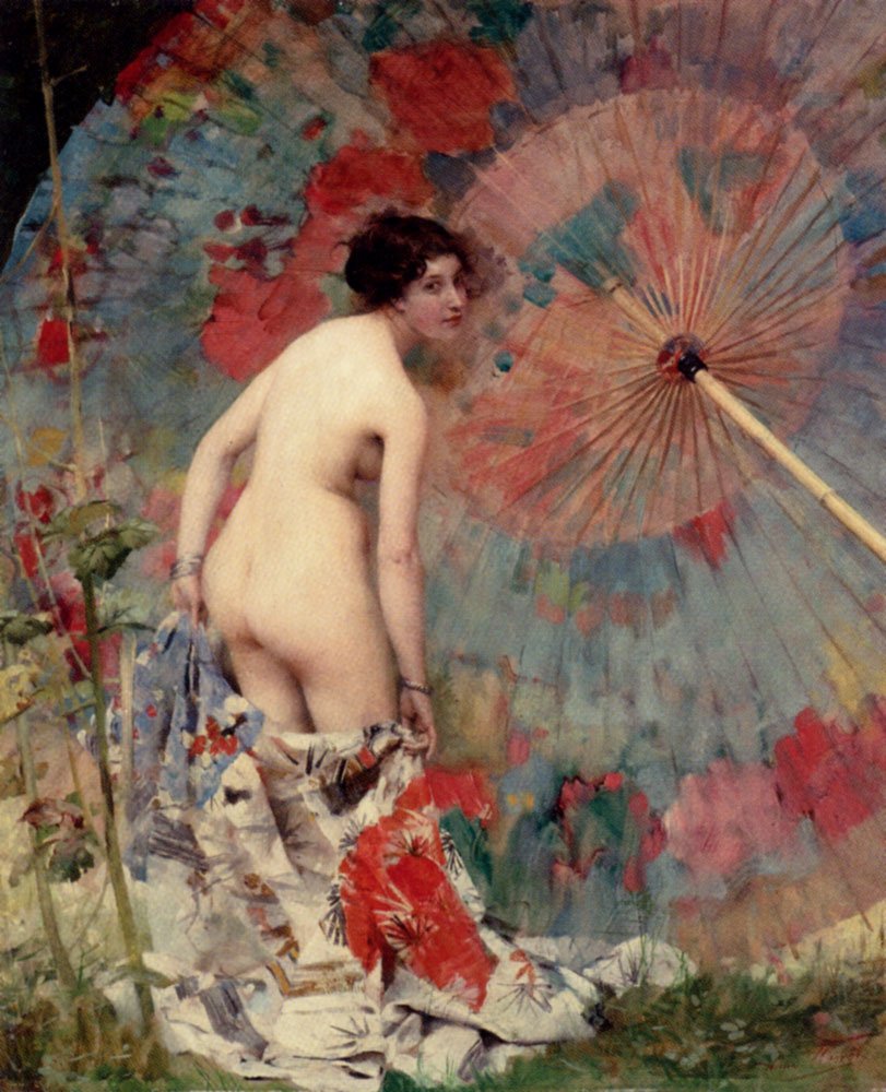 Morot Aime Nicolas Nude Wit Art A4 Photo Print