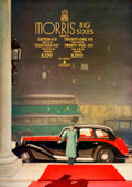 Morris Big Six 1930s Vintage Retro Advert Poster