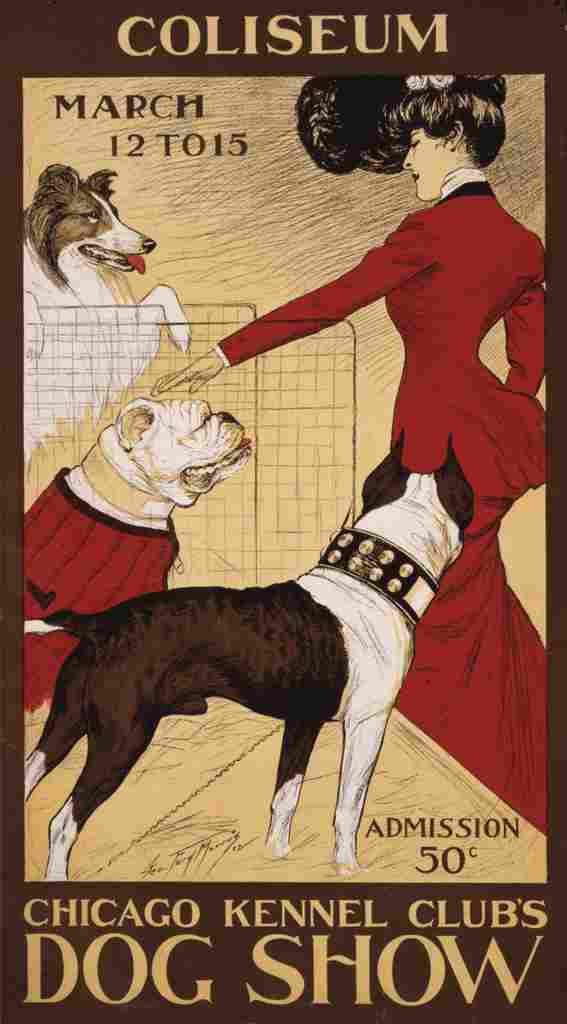 Morris George Ford Chicago dog show 1902 A4 Photo Print
